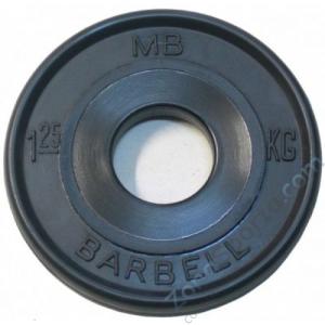Диск олимпийский черный MB Barbell Евроклассик EvKl-1,25 d-51мм 1,25кг