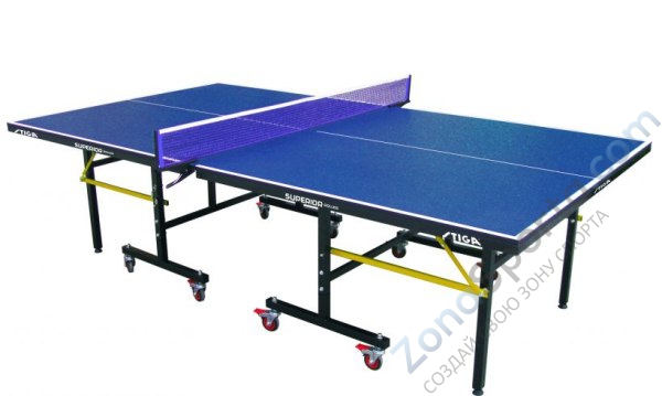 Теннисный стол Stiga Superior Roller 19 мм (синий)