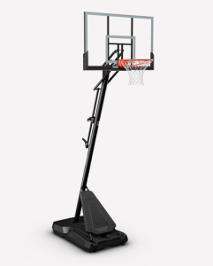Баскетбольная стойка мобильная, акрил Spalding 54 Gold Portable арт 6A1746CN