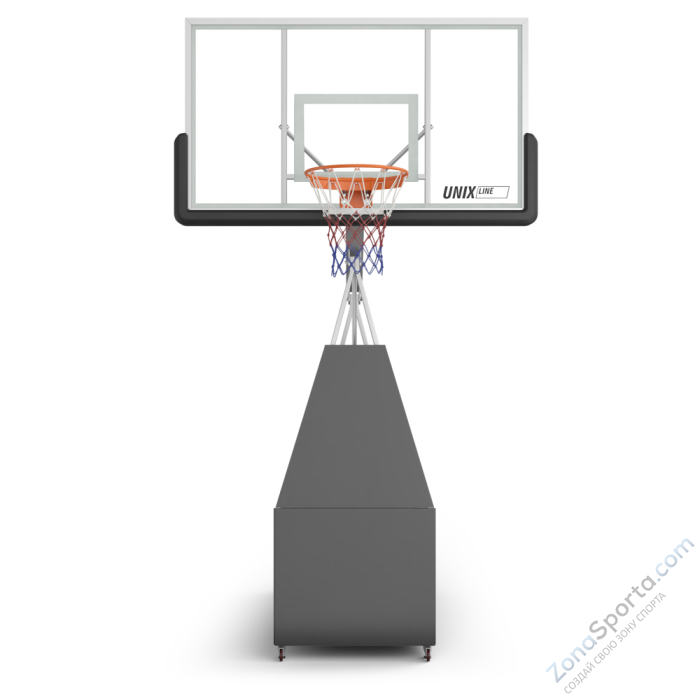 Баскетбольная стойка UNIX Line B-Stand-PC 72x42 R45 H120-305 см BSTSFPPR305_72PCBK