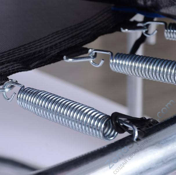 Батут Atlas Sport 312 см - 10ft Basic (3 ноги) с внешней сеткой и лестницей Blue