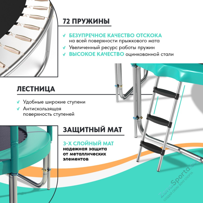 Батут Wallaby Jampy 12 FT Basketball