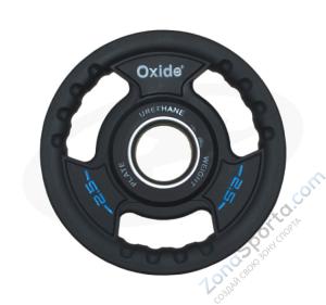 Черный олимпийский полиуретановый диск Oxide OWP02 2.5 кг