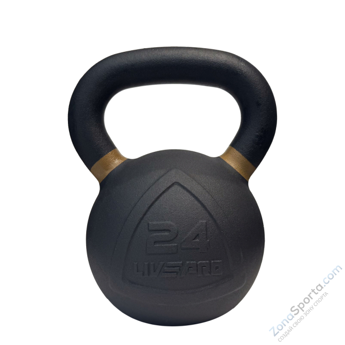 Чугунная гиря Livepro Kettlebell 24 кг