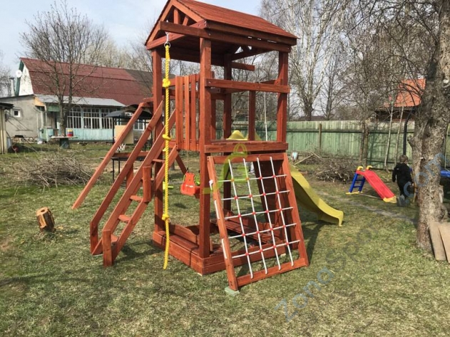 Деревянная детская площадка для дачи Igragrad Панда Фани Gride