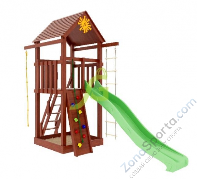 Деревянная детская площадка для дачи Igragrad Панда Фани Tower купить в  Москве и МО | ZonaSporta.com