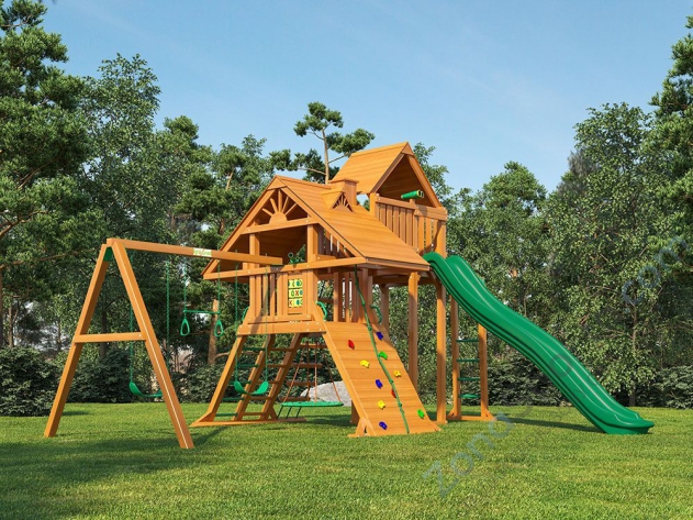 Деревянная детская площадка для дачи Igragrad Крепость Фани Deluxe +