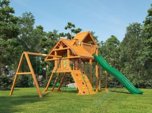 Деревянная детская площадка для дачи Igragrad Крепость Фани Deluxe +