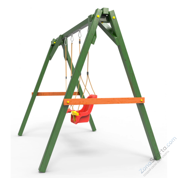 Деревянные качели Пикник 2 Вега (качели для малышей качели долька)