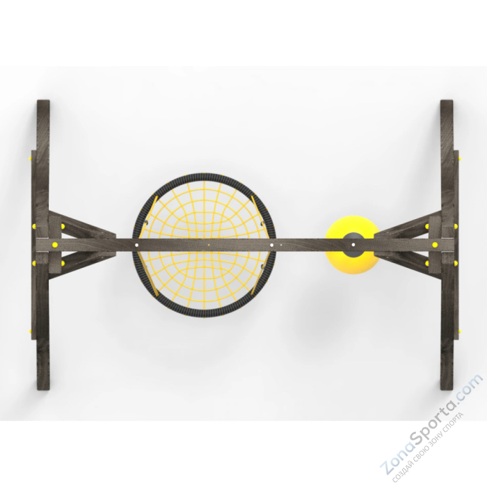 Деревянные качели Пикник 2 Black (качели гнездо 1м качели drop)