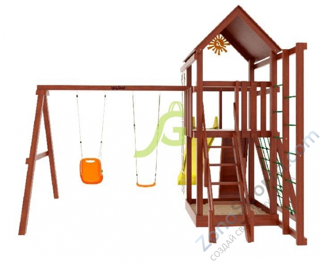 Детская площадка IgraGrad Панда Фани Fort с сеткой