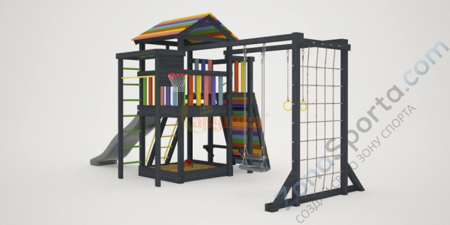 Детская площадка Савушка 4 (Black Edition)