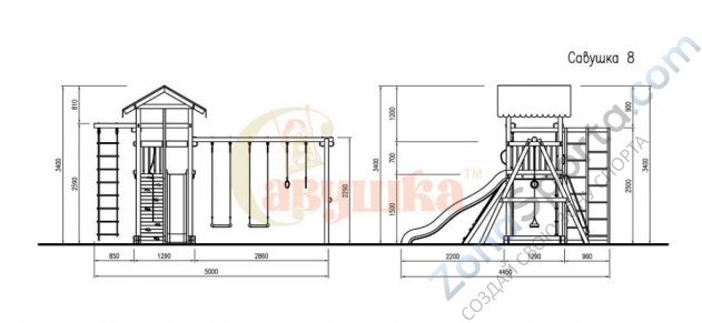 Детская площадка Савушка 4 Сезона 3