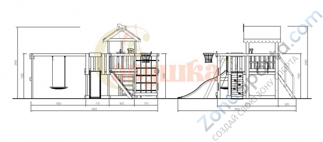 Детская площадка Савушка Baby play 15