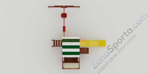 Детская площадка Савушка Мастер 3 (Махагон) 4 сезона