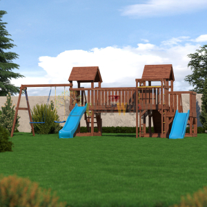 Детская деревянная игровая площадка для улицы дачи CustWood Scout SC13
