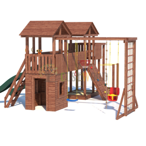 Детская деревянная игровая площадка для улицы дачи CustWood Active 13