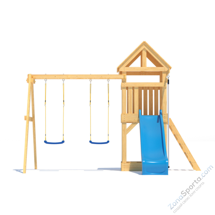 Детская площадка CustWood Scout S1 с деревянной крышей