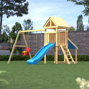 Детская площадка CustWood Scout S6 с деревянной крышей