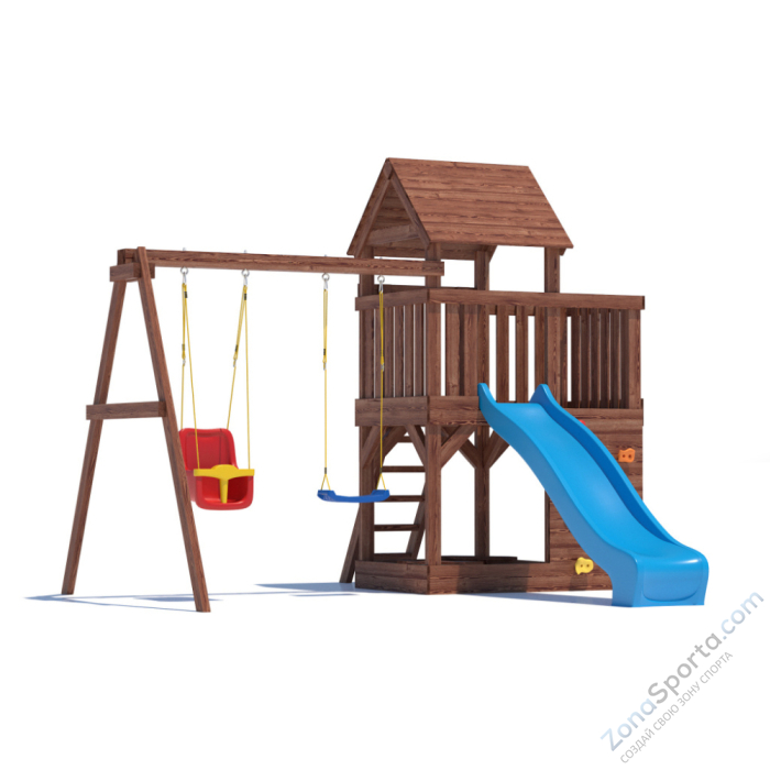 Детская площадка CustWood Scout SC3 с деревянной крышей