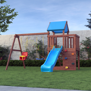 Детская деревянная игровая площадка для улицы дачи CustWood Scout SC3