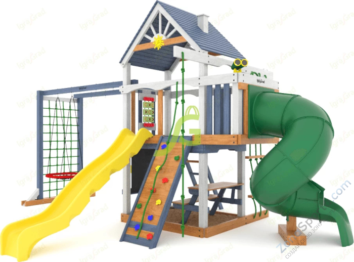 Детская площадка IgraGrad Шато с трубой (Дерево) мод.1