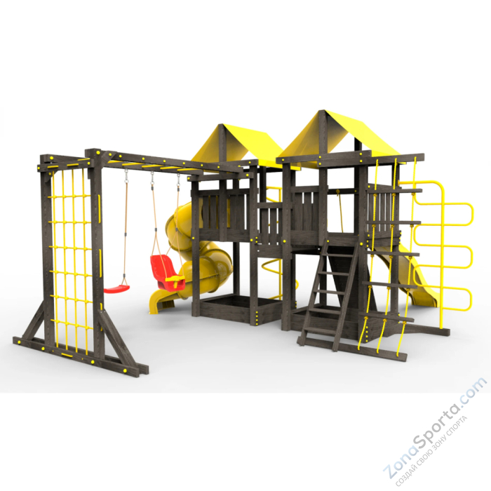 Детская площадка Пикник Black Пацифик Light с винтовой трубой