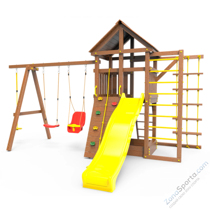 Детская площадка Пикник Оптимус Д с турником и шведской стенкой