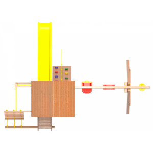 Детская площадка Пикник Оптимус Д с турником и шведской стенкой