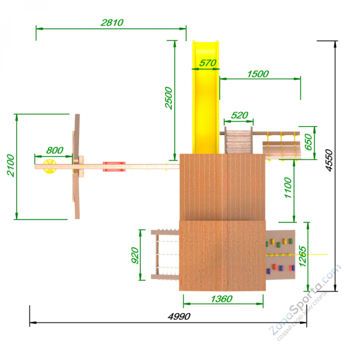 Детская площадка Пикник Оптимус Д Стэйдж 1