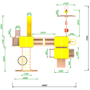 Детская площадка Пикник Оптимус Стэйдж Бонд с шестом