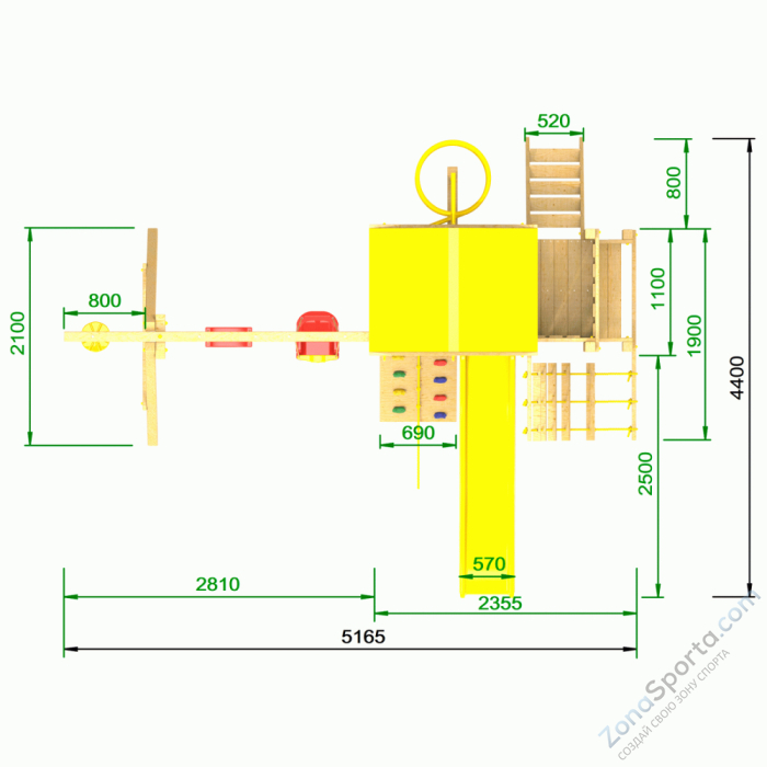 Детская площадка Пикник Стандарт Макси Вираж