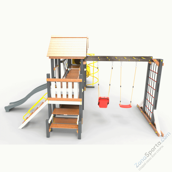 Детская площадка Пикник Ультра А Кракен с винтовой трубой