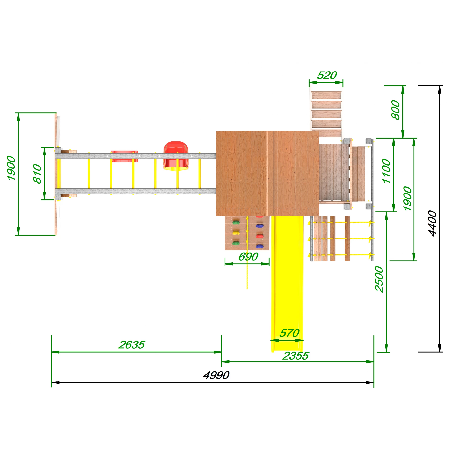 Детская площадка Пикник Ультра А Макси с рукоходом