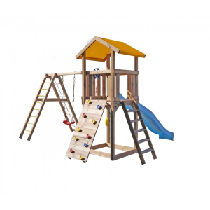 Детская площадка Пикник Вариант с наклонной лестницей и сеткой