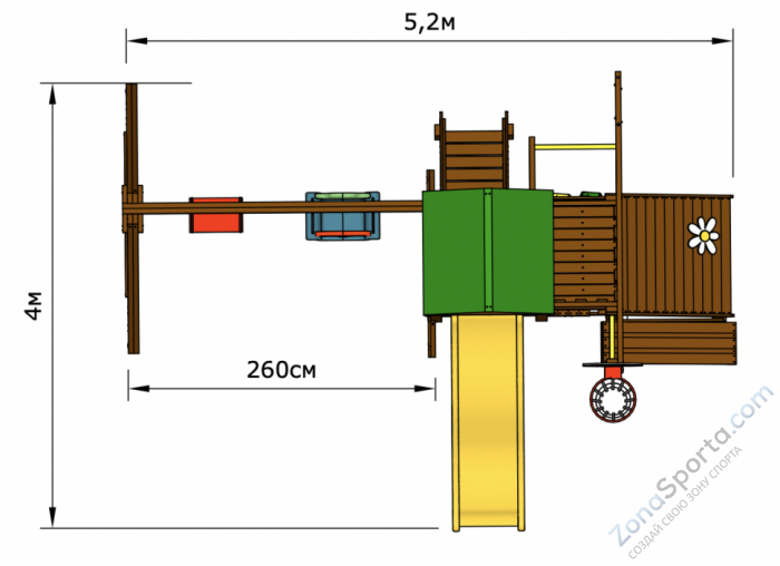 Детская площадка Romashka 5 Extensive