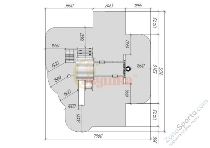 Детская площадка Савушка Хит 7