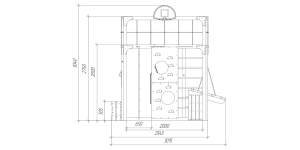 Детская площадка Савушка Куб-1 (Серый) с гамаком для йоги