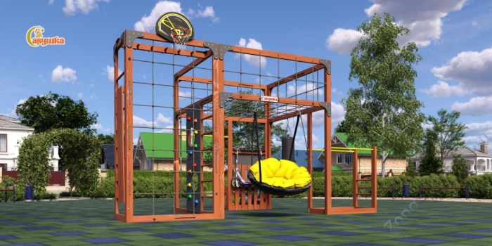 Детская площадка Савушка Куб-2 (Махагон)