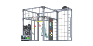 Детская площадка Савушка Куб-2 (Серый) с гамаком для йоги