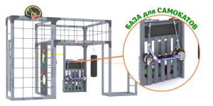Детская площадка Савушка Куб-2 (Серый) с гамаком для йоги