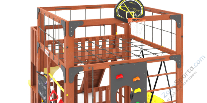 Детская площадка Савушка Куб-3 (Махагон)