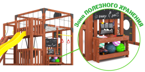 Детская площадка Савушка Куб-3 (Махагон)