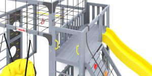 Детская площадка Савушка Куб-3 (Серый)