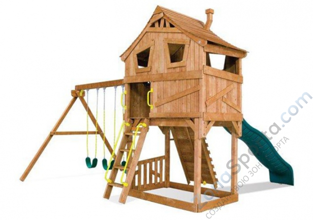 Детская игровая площадка Rainbow Play Systems Карнавал Коттедж II (Carnival Cottage II with Cabin)