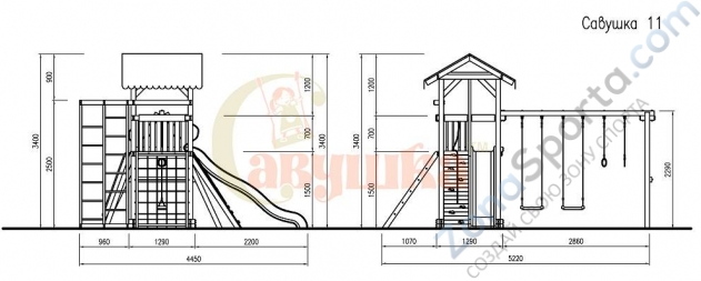 Детская площадка Савушка 11