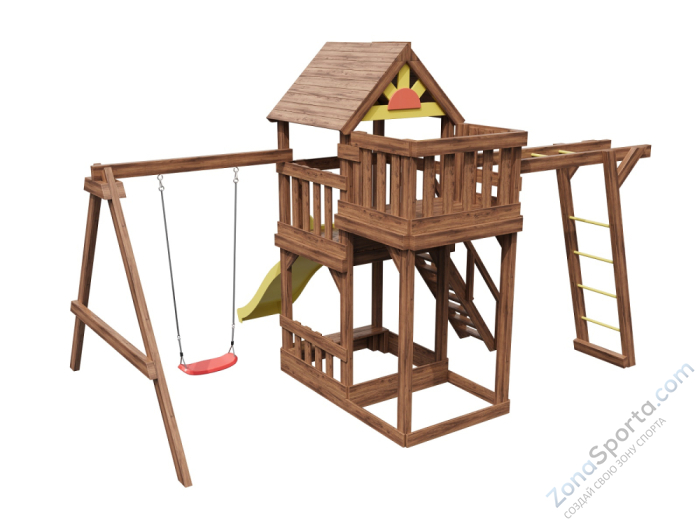 Детский городок Выше Всех Теремок 3 с рукоходом