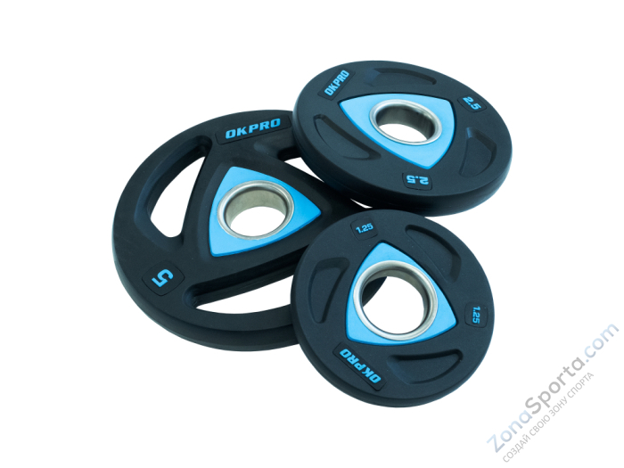 Диск олимпийский полиуретановый OKPRO OK2037-125 1,25 кг