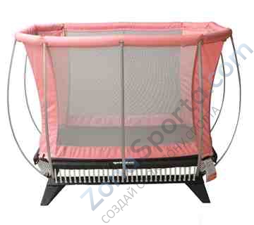 Домашний батут Springfree M18R NET с сеткой, розового цвета