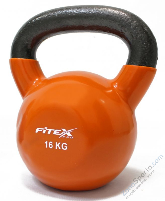Гиря в виниловой оболочке 16 кг Fitix FTX2201-16